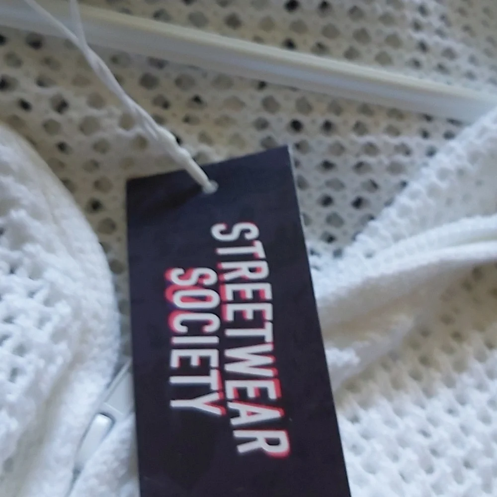 💢SOLD💢Streetwear Society Open Knit Zipped up Hoodie - Picture 13 of 13